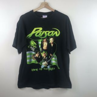 Poison Power To The People 2000 World Tour Shirt Large Bret Michaels