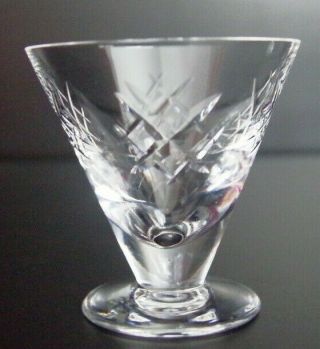 Rare Waterford Crystal 3.  5 " High Martini Glass,  Etched Mark