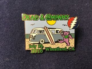 Dead And Company Pin Wheatland,  Ca 2016 Numbered Not Gdp California