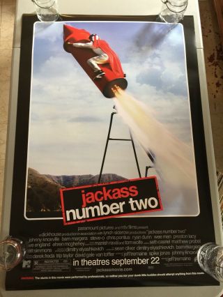 Jackass Number Two - Double Sided 27x40 Theater Movie Poster