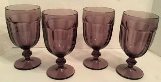 Libbey Duratuff Amethyst Purple Iced Tea Goblets Set Of 4 Gibraltar