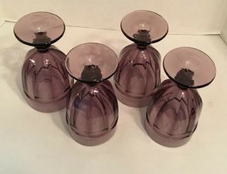 Libbey Duratuff Amethyst Purple Iced Tea Goblets Set of 4 Gibraltar 3