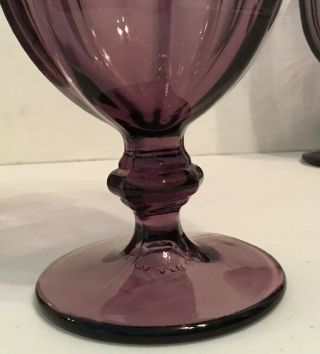 Libbey Duratuff Amethyst Purple Iced Tea Goblets Set of 4 Gibraltar 5