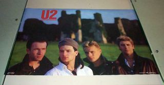 U2 Fire Group Castle Vintage Poster