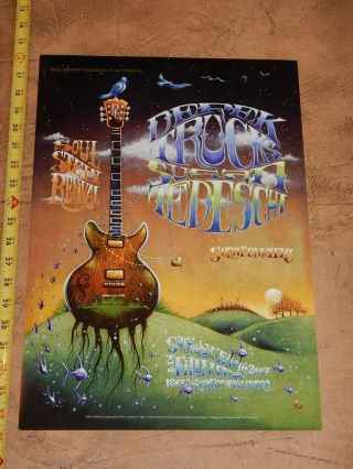2007 Derek Trucks / Susan Tedeschi Fillmore Concert Poster F879,  J.  Shea Art