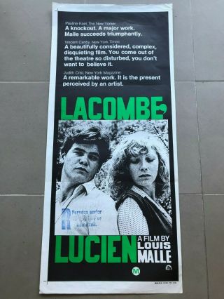 Daybill Poster 13x30: Lacombe,  Lucien (1974) Pierre Blaise