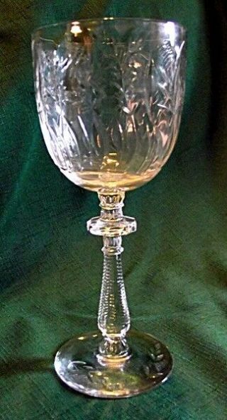 Libbey Rock Sharpe 1015 - 1 8 " Tall Water Goblet Elegant Glass Stemware