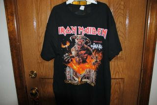 Iron Maiden 2019 Legacy Of The Beast Tour T - Shirt Mens Size Large