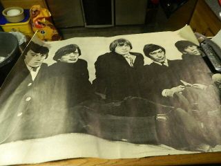Rare Vintage 1968 Rolling Stones Personality Poster 41 " X 29 " /new York