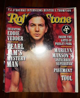 Rolling Stone 748 (1996) Eddie Vedder Paisley Park Marilyn Manson