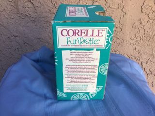 Vintage Corelle Funtastic 5 Pc Juice Set 1996 48 oz Carafe 4 8 oz Juice Glasses 2