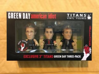 Titans Vinyl Figures Green Day American Idiot 3 Pack Hot Topic Exclusive