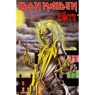 Iron Maiden Killers Fabric Poster Flag Metal Music Tapestry Cloth Banner
