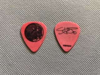 Deftones Stephen Carpenter Authentic Stage Red Guitar Pick 2015 Tour