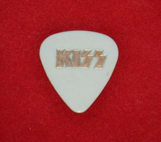 Vintage Kiss Bruce Kulick 1987 Crazy Nights Tour Silver Variation Guitar Pick