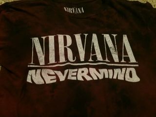 NIRVANA ' Nevermind ' official shirt Adult Small great design EUC 2