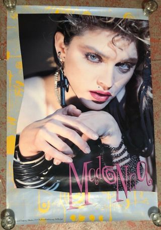Madonna Orig.  Vintage Sire Records 1984 Record Store Promo Poster 34 1/2 " S X 23 "