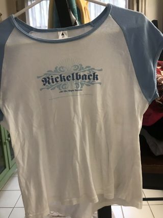 Ladies Size L Nickelback Concert Tshirt “all The Right Reasons” Tour