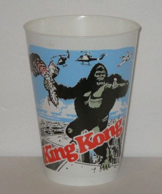 Vintage 1976 King Kong Movie Plastic Concession Cup