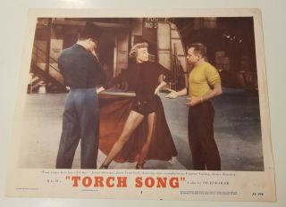 Joan Crawford Lobby Card,  " Torch Song " 3,  1953