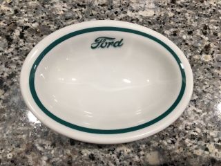 Ford Motor Co Shenango China Cafeteria Oval Bowl Dish Rotunda Flathead V8 Rare