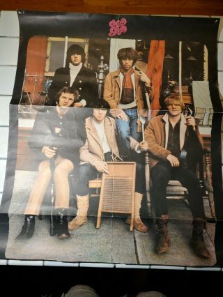 Moby Grape 1967 Vtg Uncensored Middle Finger Insert Poster Only Folded Nm,  Psych