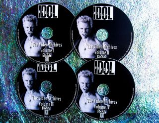 Button & Billy Idol Video Archives 1978 - 2008 4 Dvd Bundle Set Live & Ints.