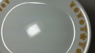 Vintage Corelle Butterfly Gold 2 Serving Platters and 1 Extra Large Serving Bowl 5