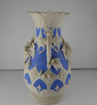 Antique Bennington Pottery Parian Porcelain Vase mid 19th century 3