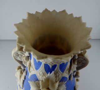 Antique Bennington Pottery Parian Porcelain Vase mid 19th century 5
