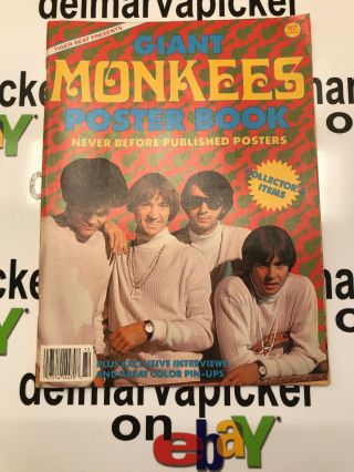 The Monkees Vintage 1987 Giant Poster Book/teen Beat