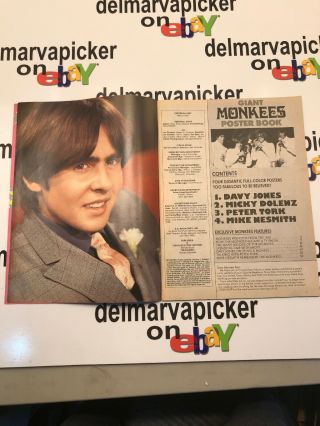 The Monkees Vintage 1987 Giant Poster Book/Teen Beat 3