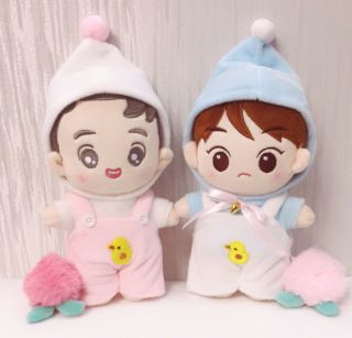 Kpop Exo Baekhyun Xiumin D.  O Doll With Clothes Stuffed Plush Dolls Handmade Gift
