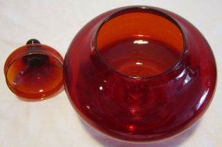 Italian Ruby Glass Apothecary Jar 2
