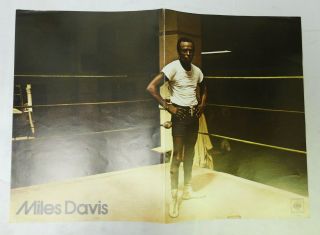 Miles Davis Poster - Vintage Color 12x17 Boxing Ring 1970s Promo