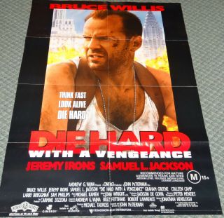 Movie Poster Australian One Sheet - Die Hard With A Vengeance (1995)