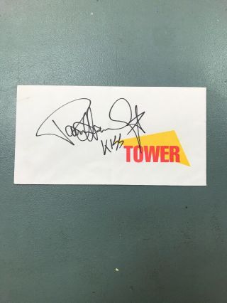 Kiss Paul Stanley Signed Tower Records Envelope