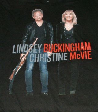 Lindsey Buckingham Christine Mcvie T Shirt L Tour Fleetwood Mac