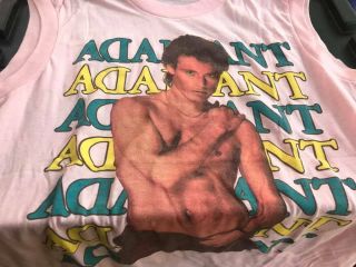 Adam Ant - Strip Tour 1984 Vintage Pink Concert Shirt Xl 21x23 Rare