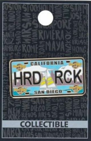 Hard Rock Hotel San Diego 2015 License Plate Series Core Pin " Hrd Rck " Hrc Hrh
