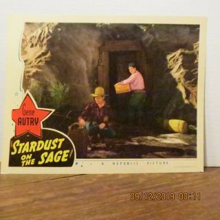 Stardust On The Sage Gene Autry Lobby Card (1942)