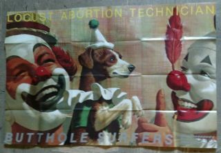 Butthole Surfers Locust 1987 Touch & Go Records Promotional Poster