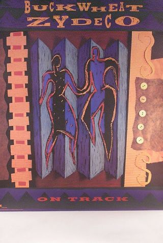 Buckwheat Zydeco 1992 On Track Concert Promo Poster