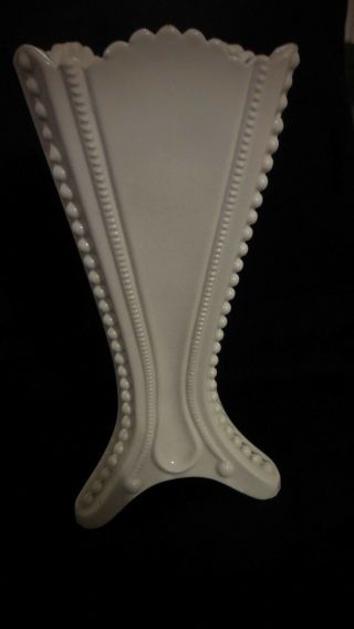 Imperial Glass - " Tricorn " Vase - Milk Glass