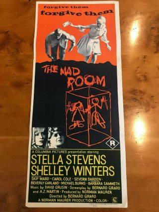 Movie Poster 13x30: The Mad Room (1969) Shelley Winters,  Stella Stevens