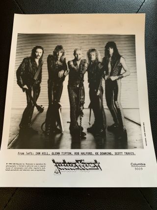 1990 Judas Priest Promo Photo Rob Halford 8x10
