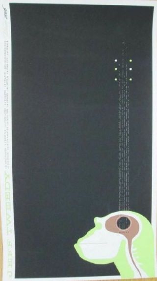 Jeff Tweedy Winter 2006 Solo Tour Concert Poster - Evolution Series (green)