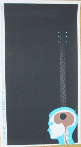 Jeff Tweedy Winter 2006 Solo Tour Concert Poster - Evolution Series (blue)