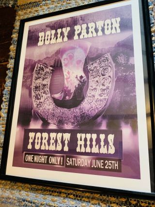 Dolly Parton Rare Concert Poster 2016 Forest Hills Ny
