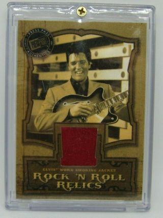 2007 Press Pass Elvis Presley Worn Smoking Jacket Rock N Roll Relics Rr - Sj Case